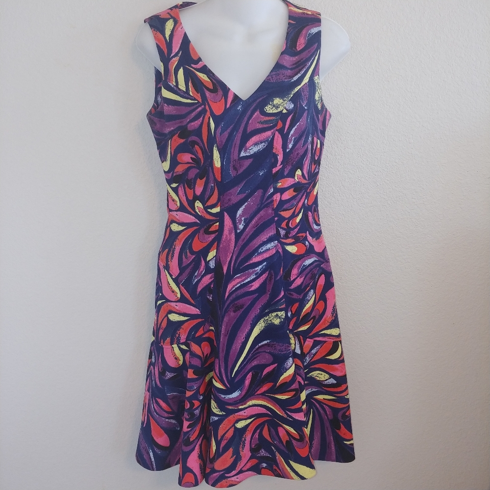 Donna Morgan spring bright colored fit and flare - Picture 1 of 6